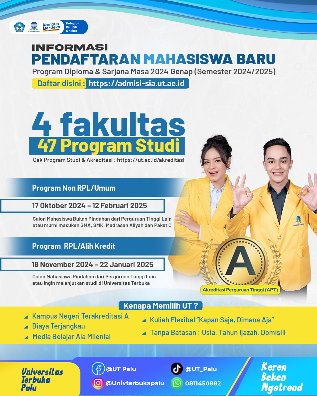 Pendaftaran Mahasiswa Baru (Diploma dan Sarjana)