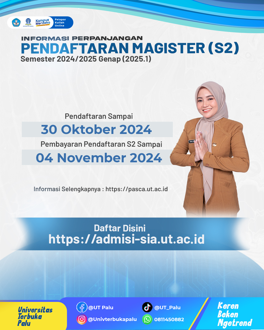 Perpanjangan Pendaftaran Program Magister