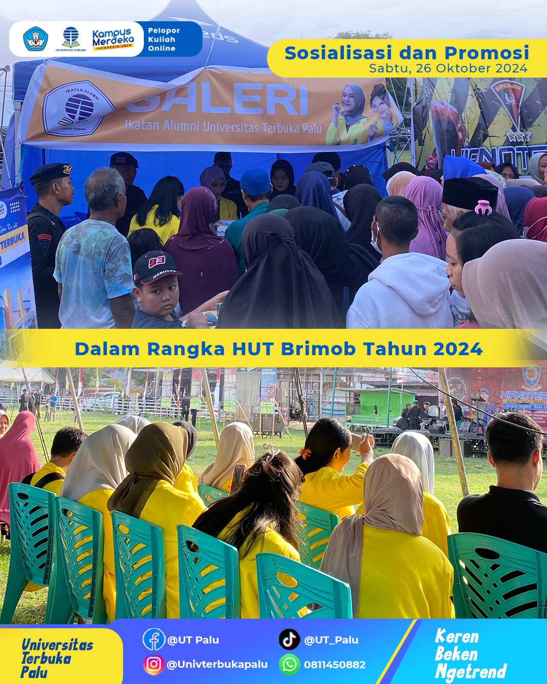 Sosialisasi dan Promosi Universitas Terbuka Palu Dalam Rangka HUT Brimob Tahun 2024